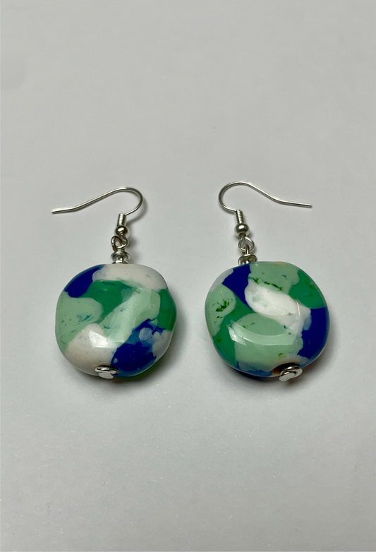 'Barrier Reef (White)' Ajabu Earrings