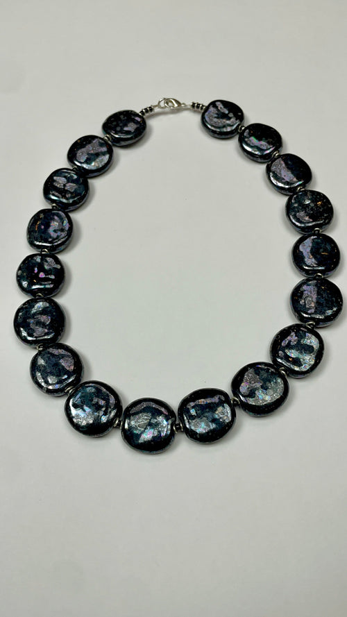 'Obsidian Dusk' 18in Ajabu Necklace (MOP)