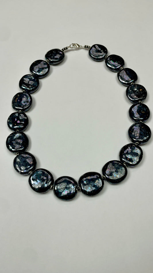 'Obsidian Dusk' 18in Ajabu Necklace (MOP)