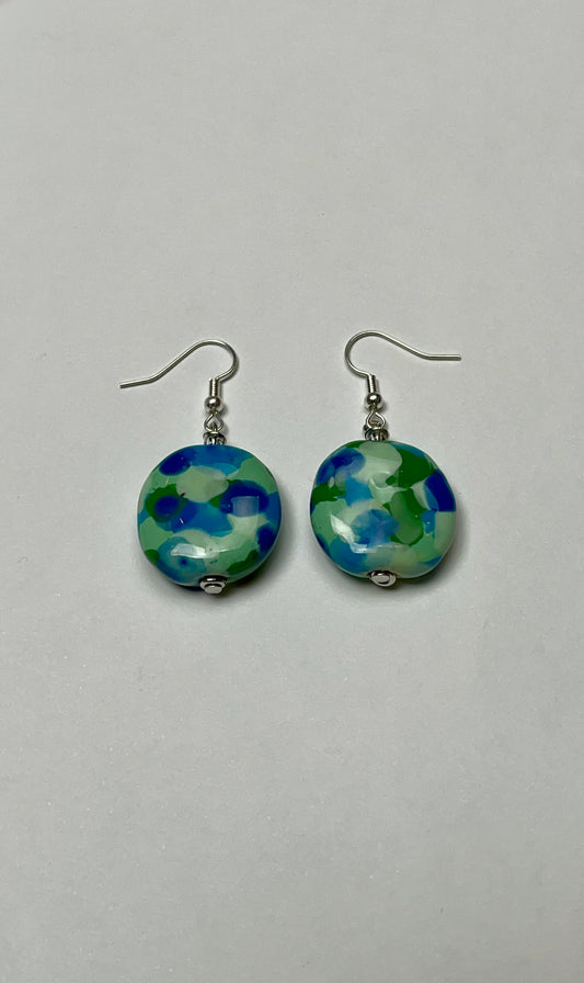'Barrier Reef (Blue)' Ajabu Earrings